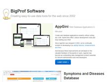 Tablet Screenshot of bigprof.com